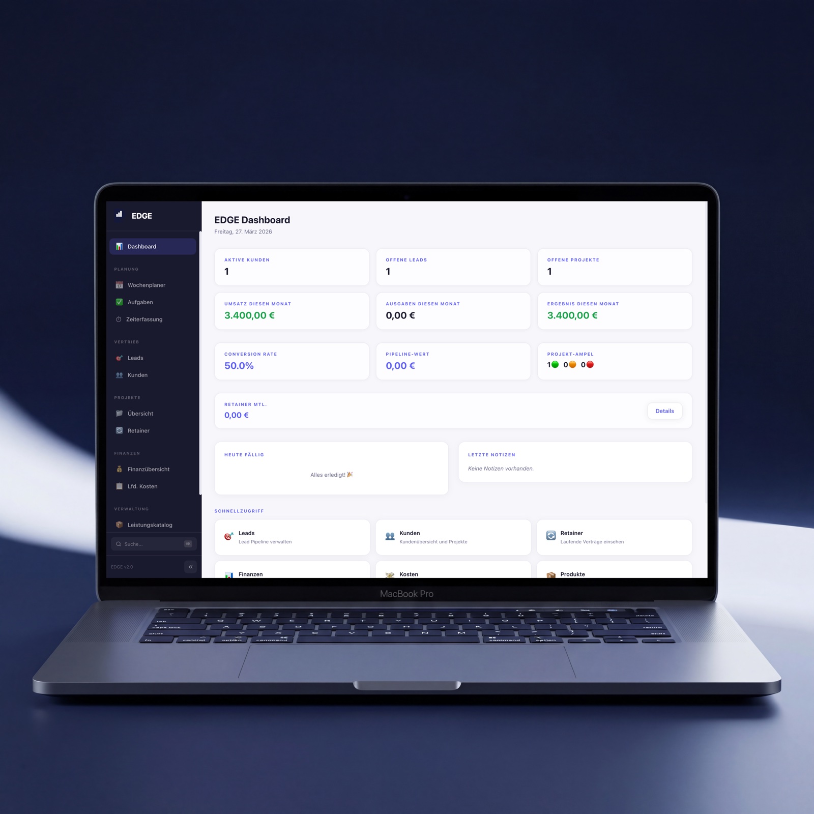 EDGE App – Dein Business-Cockpit